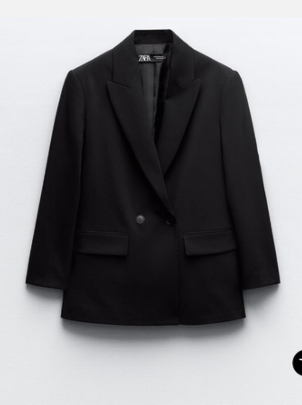 Zara Black Oversized Blazer Size Medium